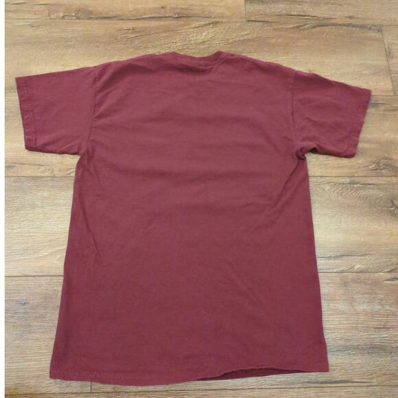 VTG Gildan Stop Drop Hack Chop Adult Medium Shirt Lumberjack Axe Joke Y2K - Picture 6 of 6